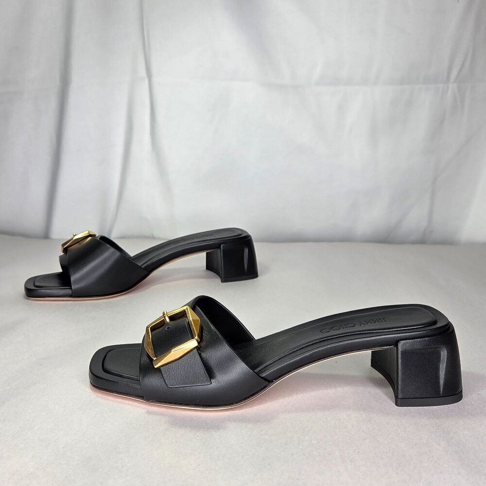 Jimmy Choo Hawke 40 Block Heel Slide Sandals, Size: 36